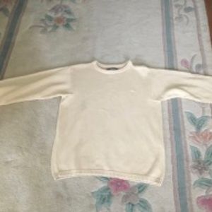 DKNY All Cotton Rolled Collar Sweater L Price Drop